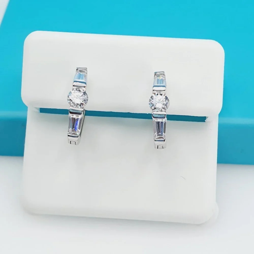 "925 Sterling Silver CZ Beautiful Earrings for Women, 1USPAR4289